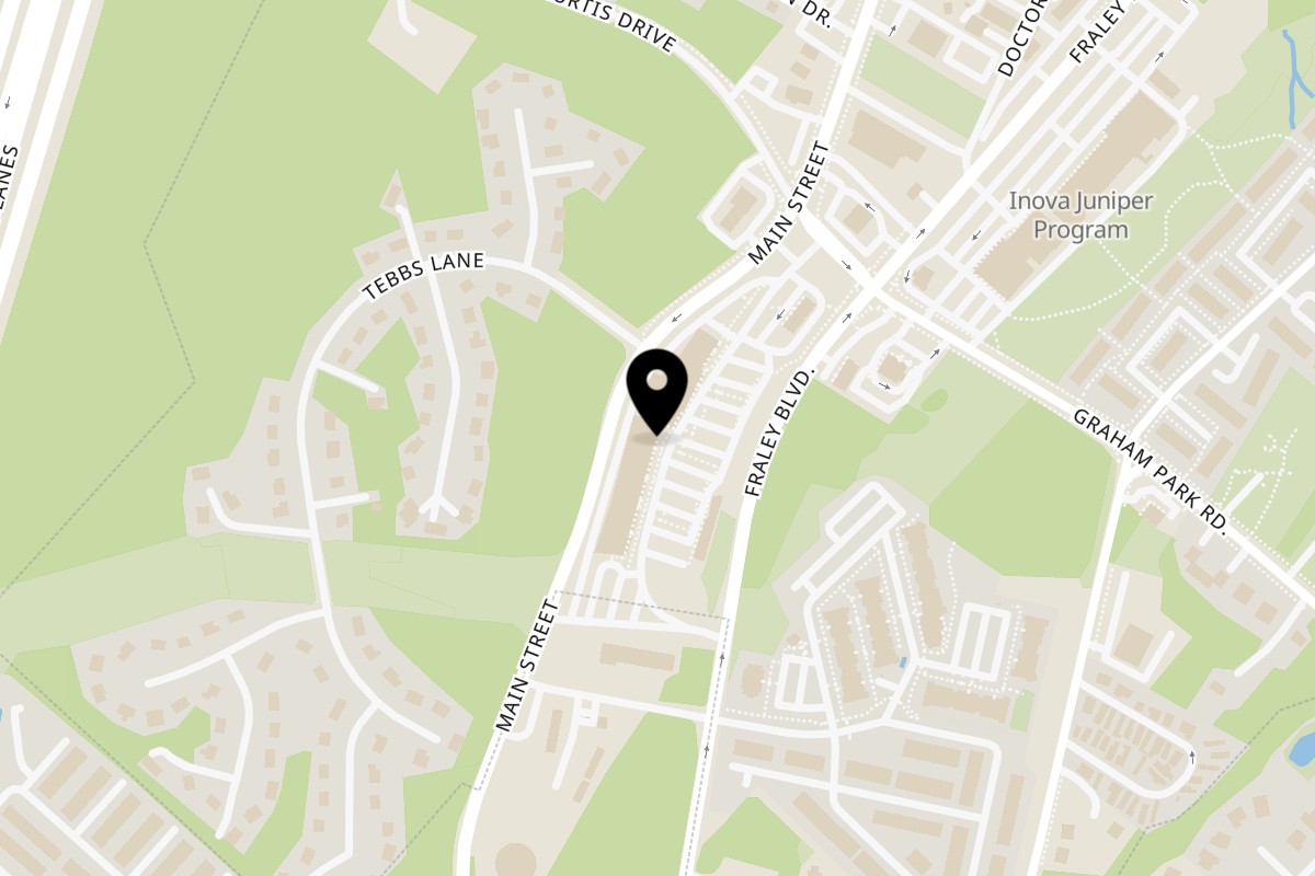 Map showing the location of BBBoba House on 18097 Triangle Shopping Plaza in Dumfries